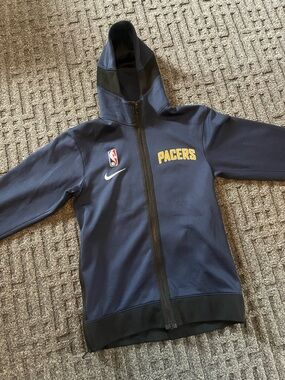 NIKE NBA INDIANA PACERS SHOWTIME THERMA FLEX FULL ZIP HOODIE JACKET MENS SIZE XS